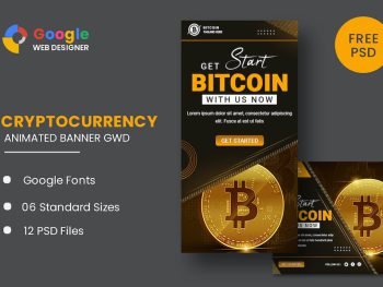 BitCoin Animated Banner Google Web Designer Yazı Tipi