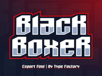 Black Boxer - E-sport Font Yazı Tipi
