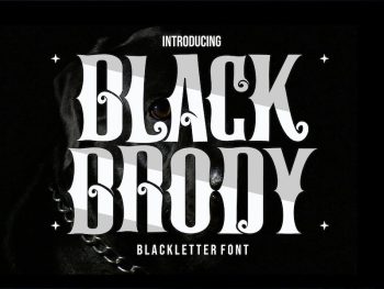 Black Brody - Aesthetic Blackletter Font Yazı Tipi