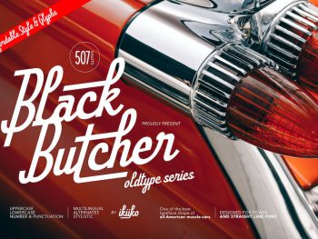 Black Butcher - Oldtype Series Yazı Tipi