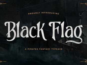 Black Flag - Pirates Fantasy Typeface Yazı Tipi