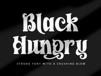Black Hungry Yazı Tipi