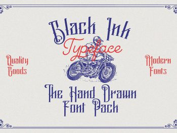 Black Ink Vintage Blackletter Font Yazı Tipi