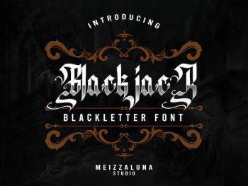 Black Jack - Blackletter Yazı Tipi