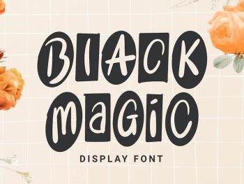 Black Magic - Block Font Yazı Tipi