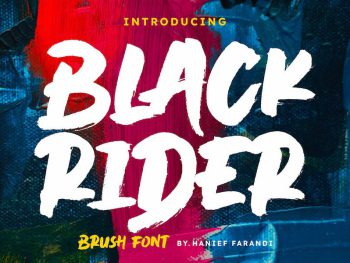 Black Rider Brush Font Yazı Tipi
