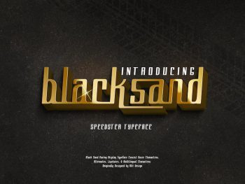 Black Sand Typeface Yazı Tipi