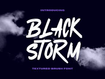 Black Storm Yazı Tipi