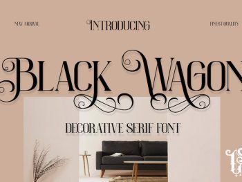 Black Wagon - Decorative Serif Yazı Tipi