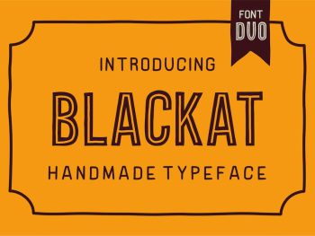 Blackat - Font duo Yazı Tipi
