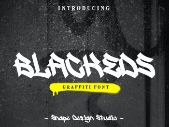 Blackeds - Graffiti Font Yazı Tipi