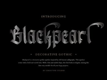 Blackpearl Gothic Business Font Yazı Tipi