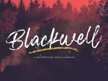 Blackwell - Textured Brush Font Yazı Tipi