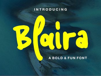 Blaira | A Bold & Fun Font Yazı Tipi