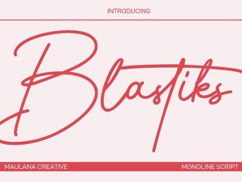 Blastiks Signature Font Yazı Tipi