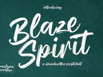 Blaze Spirit Brush Script Font Yazı Tipi