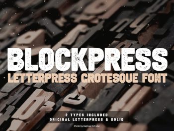 BlockPress Grotesque Font Yazı Tipi