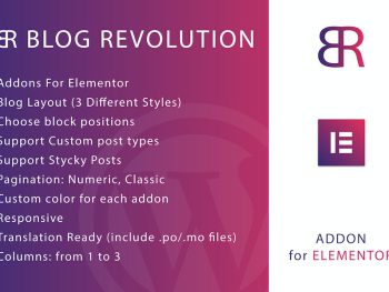 Blog Revolution for Elementor WordPress Plugin WordPress Eklentisi