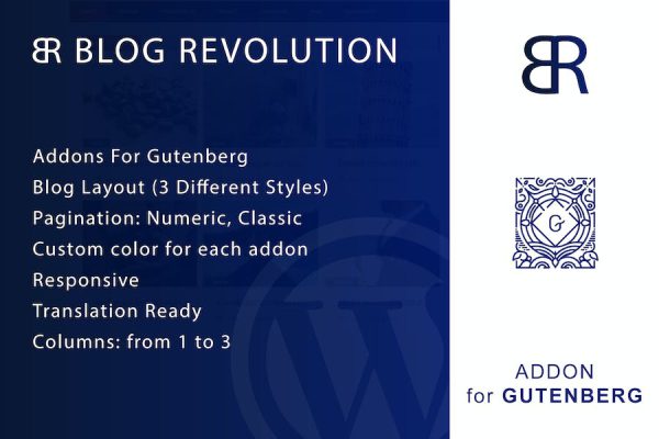 Blog Revolution for Gutenberg WordPress Plugin WordPress Eklentisi