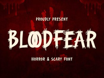 Bloodfear - Horror and Scary Font Yazı Tipi