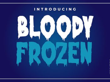 Bloody Frozen Yazı Tipi