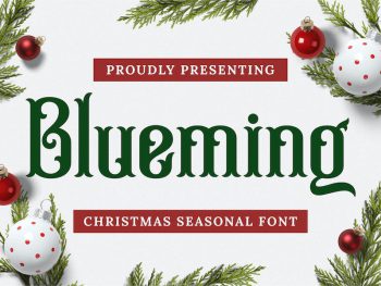Blueming Font Yazı Tipi
