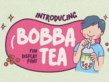 Bobba Tea - Fun Display Font Yazı Tipi