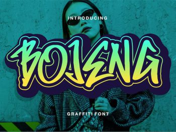 Bojeng | Grafiti Font Yazı Tipi