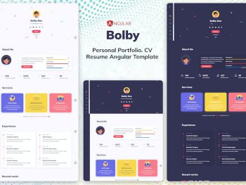 Bolby - Personal Portfolio Angular Template Yazı Tipi