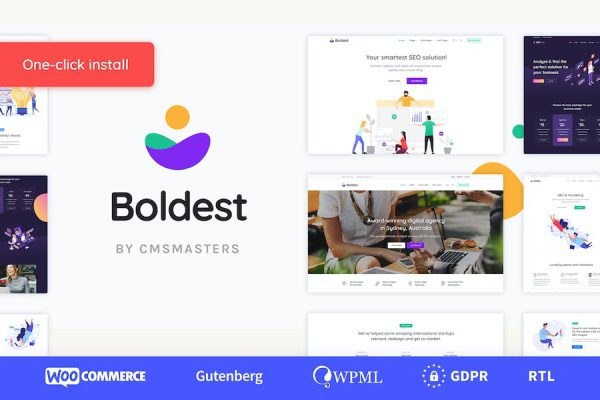 Boldest - Consulting and Marketing Agency Theme WordPress Teması