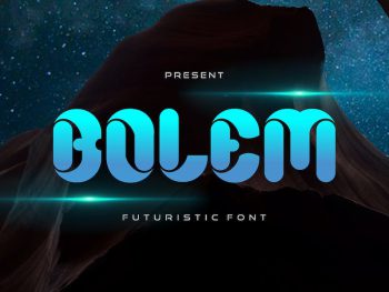 Bolem - Futuristic Font Yazı Tipi