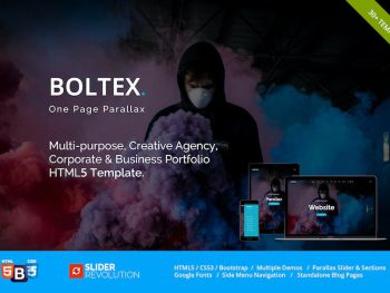 Boltex - One Page Parallax Yazı Tipi