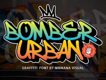 Bomber Urban - Graffiti Font Yazı Tipi