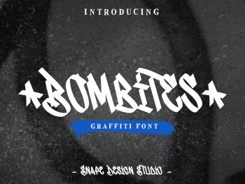 Bombites - Graffiti Font Yazı Tipi