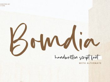 Bomdia - Handwritten Script Font Yazı Tipi