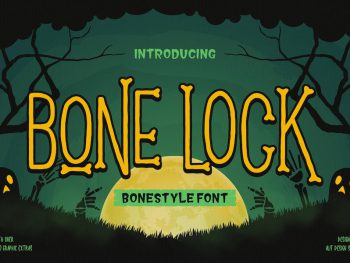 Bone Lock Halloween Font Yazı Tipi