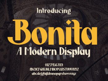 Bonita - A Modern Display Yazı Tipi