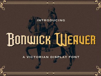 Bonwick Weaver - Victorian Display Font Yazı Tipi