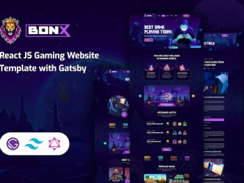 Bonx - React JS Gaming Website Template with Gatsb Yazı Tipi