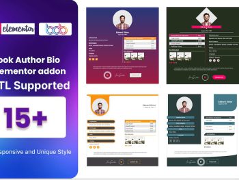 Book Author Bio addon for elementor WordPress Eklentisi