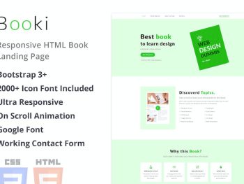 Booki - Responsive HTML Book Landing Page Yazı Tipi