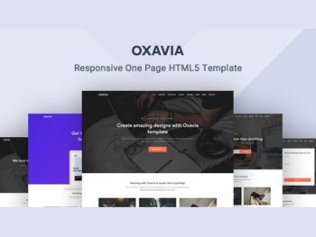 Bootstrap One Page Landing Template - Oxavia Yazı Tipi
