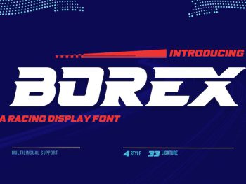 Borex | Athletic Font Yazı Tipi