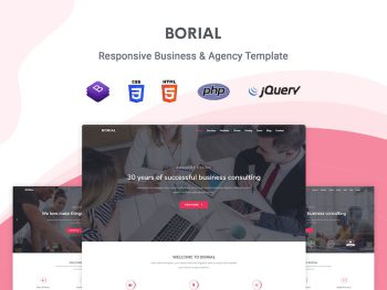 Borial - Bootstrap 4 Business & Agency Template Yazı Tipi