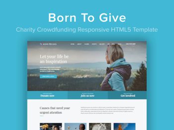 Born To Give - Charity Crowdfunding HTML5 Template Yazı Tipi