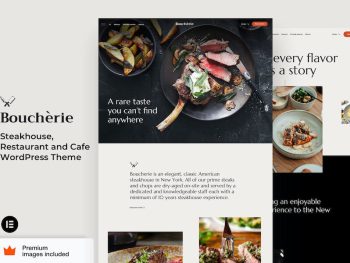 Boucherie - Restaurant and Cafe Elementor Pro WordPress Teması