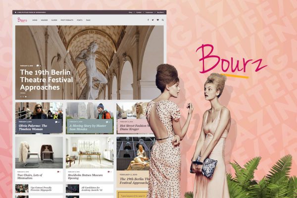 Bourz - Life & Entertainment Magazine Blog Theme WordPress Teması