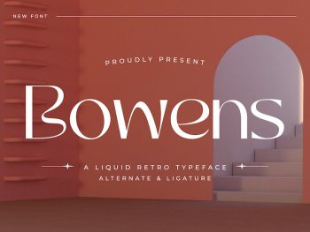 Bowens - A Liquid Retro Typeface Yazı Tipi