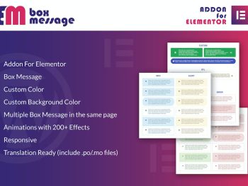 Box Message for Elementor WordPress Plugin WordPress Eklentisi