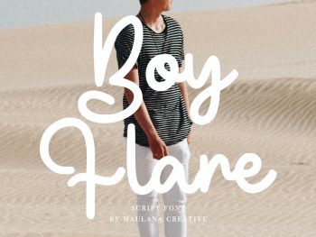 Boyflare Cursive Script Font Yazı Tipi